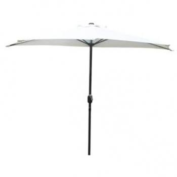 Sombrilla de Balcón Semicircular Crudo CATANE - 270 cm, Color Ecru