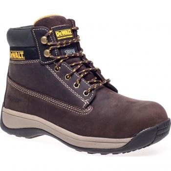 DeWalt Apprentice Nubuck Safety Hiker Boots Brown Size 12