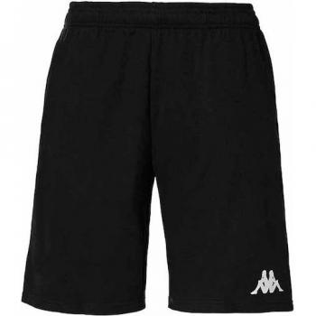 Kappa Pantalones Cortos de Hombre Blive, color negro, diseño deportivo, tejido ligero y transpirable, ideal para actividades al aire libre y entrenamiento