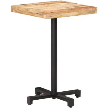 vidaXL Bistro Table Square 50x50x75 cm Rough Mango Wood