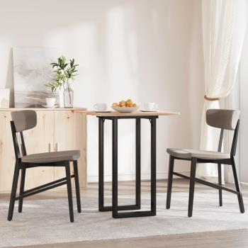 vidaXL O-Frame Dining Table Legs 80x40x73 cm Cast Iron Black