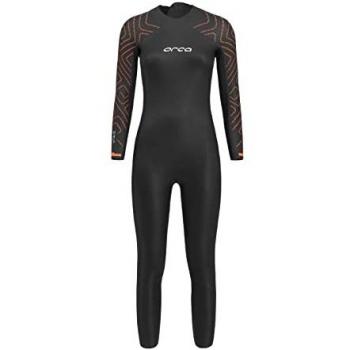 Traje de neopreno Orca Vitalis TRN Open Water manga larga negro naranja blanco mujer - LW