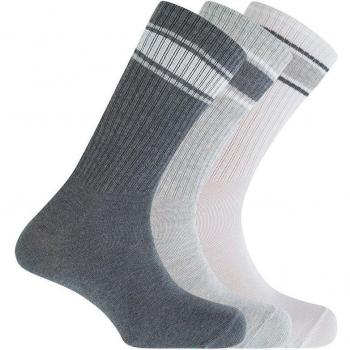 Punto Blanco - Pack de 3 pares de calcetines deportivos en algodón para hombre con puño americano multicolor