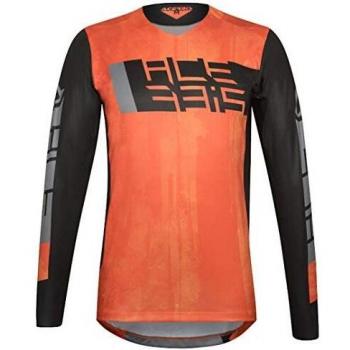 Acerbis LTD Outrun - Camiseta para motocross, color naranja/negro, talla M