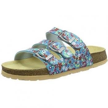 Superfit FUSSBETTPANTOFFEL - Zapatillas de estar por casa de Material Sintético para niña Azul Blau