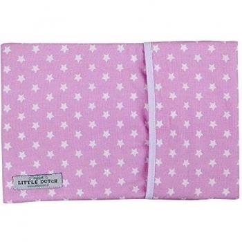 Little Dutch 4074 funda para Baby - Bolsa de agua caliente rosa con estrellas blancas