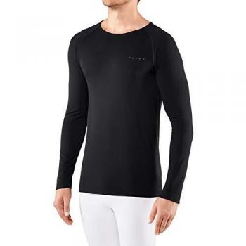 FALKE Ropa Interior cálida manga larga camiseta Comfort, hombre, Unterwäsche Warm Longsleeve Shirt Comfort, negro, large