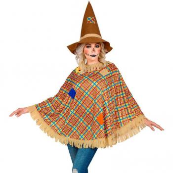 Disfraz de Espantapájaros con Sombrero para adulto de Widmann.