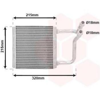 Radiador de calefacción VAN WEZEL 30006451 - Heater, compatible con vehículos, diseño optimizado para rendimiento térmico, fácil instalación, fabricado en materiales duraderos y resistentes a la corrosión