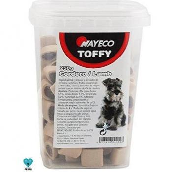 Premios para perro Toffy Cordero 250 gr, pack 5 botes
