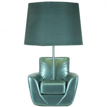 Lámpara de mesa Ballerina Ø 32x90,5 cm y lámpara de noche Midcentury Turquesa Ø 26x43 cm
