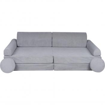 Sofá infantil MeowBaby® de pana premium gris