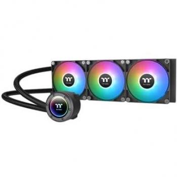 Thermaltake TH360 ARGB Sync AIO Liquid CPU Cooler, 360mm Radiator, Triple 120mm ARGB PWM Fans, Reinforced Sleeved Tubing