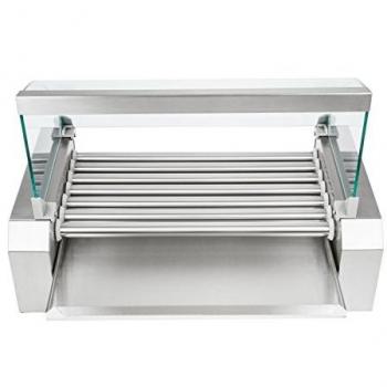 Máquina Profesional de Hot Dogs Inoxidable 12 Salchichas 1400 Vatios