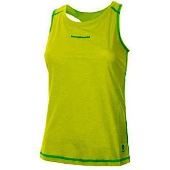 Trangoworld Baells Camiseta, Mujer, Verde Lima/Azul Turquesa, S