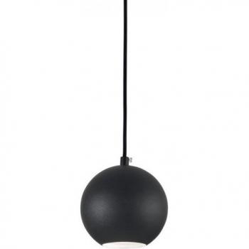 Lámpara colgante Mr Black Metal 1 bombilla 16cm GU10 Negro para interior