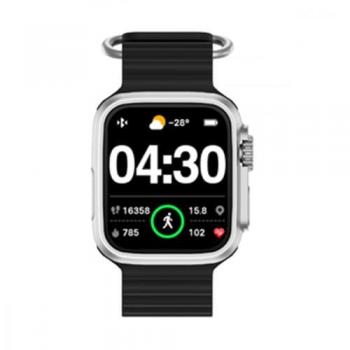 Reloj Inteligente Radiant Jersey RAS11003 36mm Silicona Negra con Funciones de Salud y Notificaciones