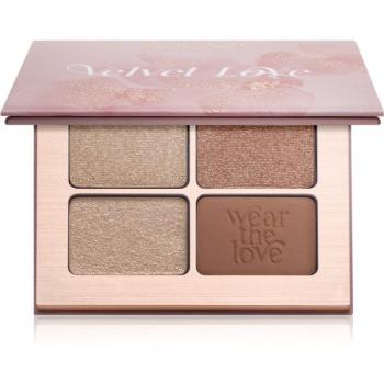 ZOEVA Velvet Love Eyeshadow Quad Palette (Dreamy Rose Golden Eyes) 4x1.5 g