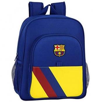 safta 612025640 Mochila Junior niño Adaptable Carro FC Barcelona, Azul
