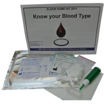 Kit de Prueba Rápida de Grupo Sanguíneo ELDON Home HKA 2511 - Test para Grupos A, B y RhD