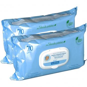 Klor.Toallita Bebe Pack 70+70