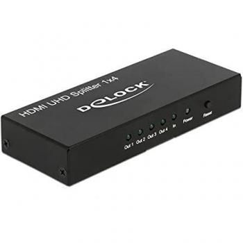 Divisor HDMI UHD 1 entrada > 4 salidas 4K DeLock