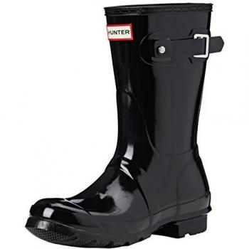 Hunter Original Short Gloss, Women's Wellington Boots, Black