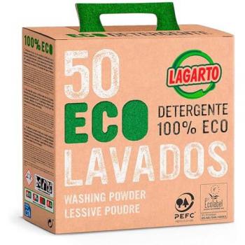 Pack de 4 Maletas de Detergente en Polvo Ecológico Lagarto - 50 Lavados (2550 g cada una)