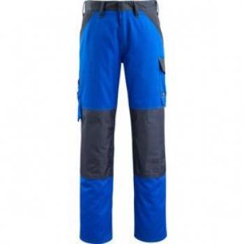 Pantalones de Trabajo Mascot Temora con Bolsillos para Rodilleras Azul Real/Negro Talla 54