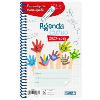 Agenda Escolar 2023-2024 Personalizable 4º Semana Vista Tapa Polipropileno Ingraf 351962