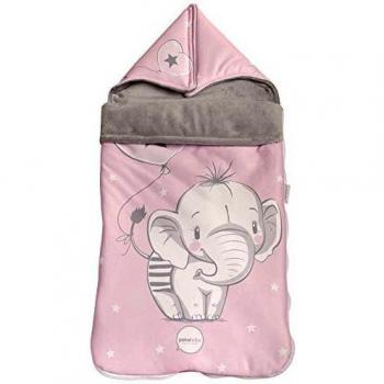 Saco ENTRETIEMPO Cuco Capucha ELEFANTINO ROSA