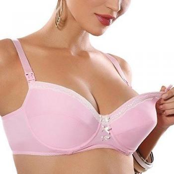 Mitex - Sujetador premamá y de lactancia - para mujer rosa 90CC
