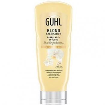 Guhl Blond - Acondicionador para el cabello rubio natural y teñido, con orquídea blanca, 200 ml
