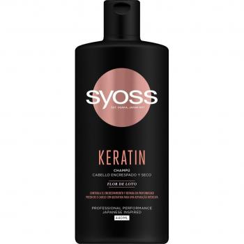 Syoss Keratin Champú para Cabello Encrespado y Seco 440 ml