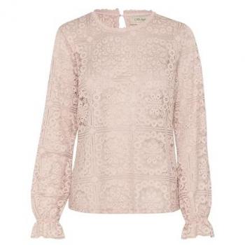 Cream Tiley Women's Lace Blouse, Burnished Lilac, Size 16 (XL)