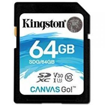 Kingston SDG/64GB Tarjeta Sd de 64 Gb, Negro