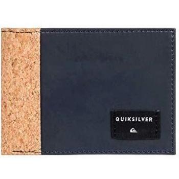 Quiksilver - Cartera de Cuero de Doble Hoja - Hombre - L - Negro