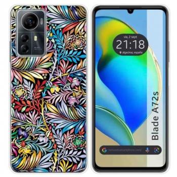 Funda Silicona Zte Blade A72s Diseño Flores 04