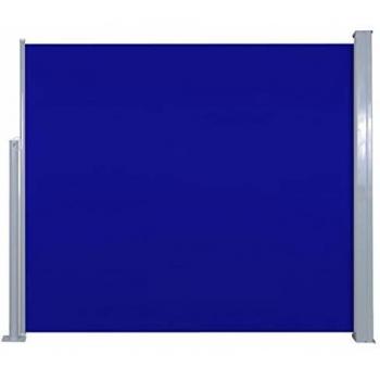 vidaXL Toldo Lateral Retráctil 120x300 cm Azul Parasoles Sombrillas Exterior
