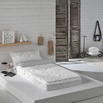 Saco Nórdico Extrasuave con Relleno Opcional - Algodón - Incluye Sábana Bajera Unida y Funda de Almohada - Cama 90/105 - Haciendo el Indio