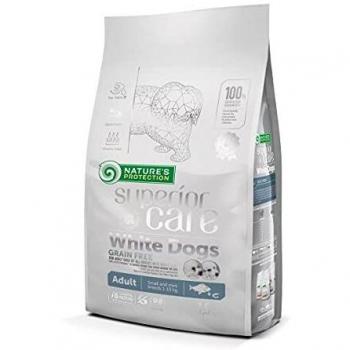 Nature's Protection Adulto Pelo Blanco Grain Free Razas Pequeñas Pescado Blanco 1.5 Kg