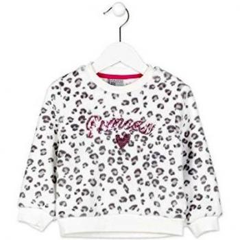losan Sudadera niña de Pelo con Estampado Animal