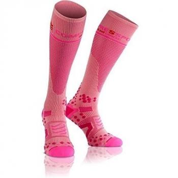 Compressport Full V2.1 - Calcetines unisex, color rosa, talla 1S