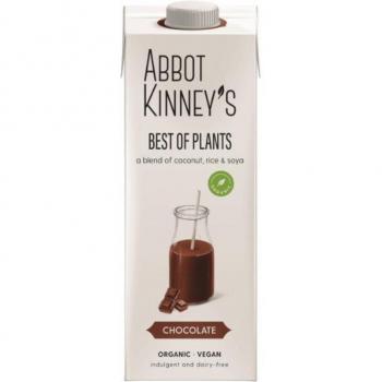 Abbot Kinney's Best of Plants Chocolate Bebida Vegetal (Coco, Soja y Arroz) Bio 1L Pack de 6
