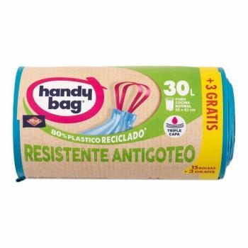 Handy Bag Bolsas Basura Antibacterias 30 litros 18 unidades