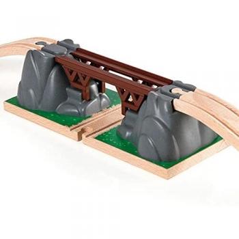 BRIO 33391 Collapsing Train Bridge for Kids Age 3 Years Up - Compatible with all BRIO Railway Sets & Accessories, Multicoloured