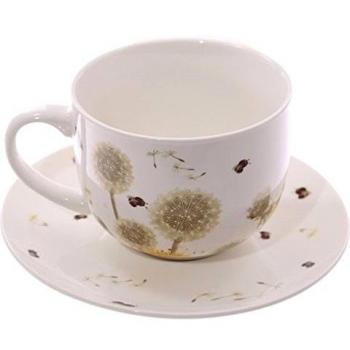 Cappuccino Mug and Saucer - Dandelion