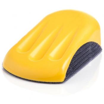Glass Polish Bloque para abrasión con Velcro 75 x 125 mm, de Lijado Manual con Gancho y se Ajusta Interfaz