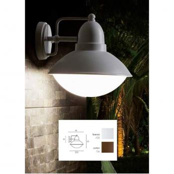 Aplique Bajo E27 Sovil Itaca Color Corten de Aluminio para Exterior IP44