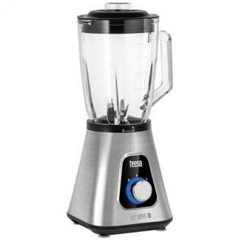 Batidora de Vaso Teesa Easy Expert Go 1300W, Jarra de Vidrio 1.5L + Botella de Viaje 600ml, Tritura Hielo